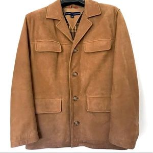 Tommy Hilfiger Brown Leather Jacket - Men’s Size S